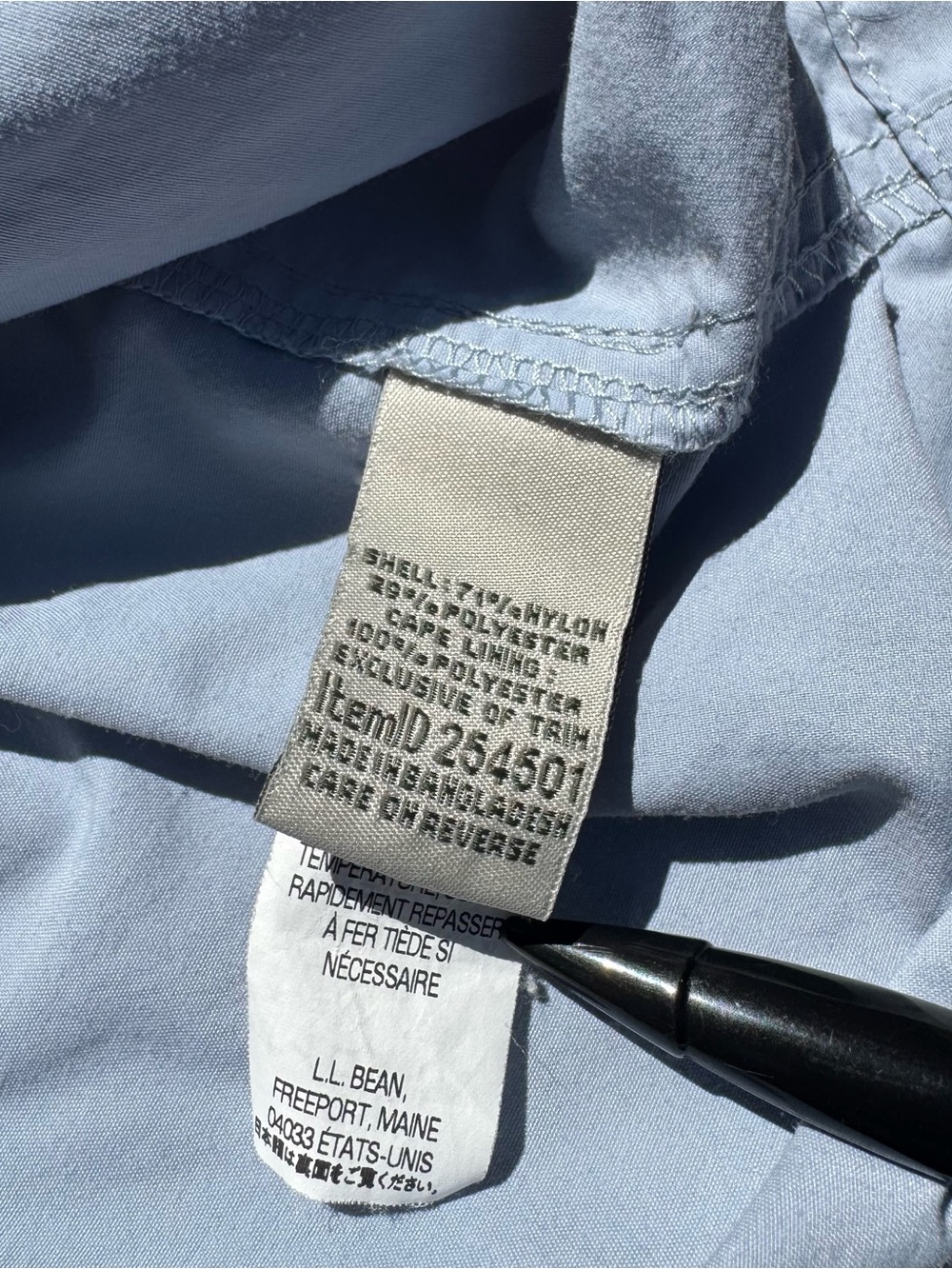 LL Bean Shirt Womens L - blue Button Up Outdoors Fishing Vented Hiking Camping - Picture 9 of 12